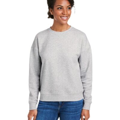 Women's Garment-Dyed Crewneck Sweatshirt Thumbnail