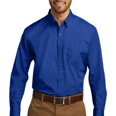 Long Sleeve Carefree Poplin Shirt Thumbnail