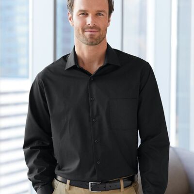 Broadcloth Point Collar Solid Shirt Thumbnail