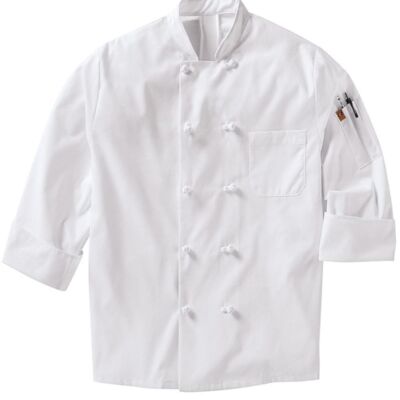 Mimix™ Ten Knot Button Chef Coat with OilBlok Thumbnail