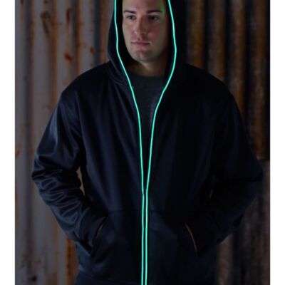 GLOW -  Light Up Glow Full Zip Hood Thumbnail
