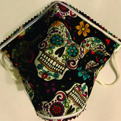 FACEMASK - NON-MEDICAL HOMEMADE MASK -2-PLY CLOTH - WASHABLE- WHITE Thumbnail