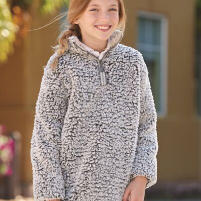 SEW N STITCHES - J AMERICA - Youth Epic Sherpa Quarter-Zip Pullover Thumbnail