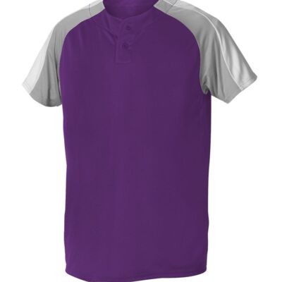 SEW N STITCHES - ALLESON AHTLETICS Youth Two Button Henley Baseball Jersey Thumbnail