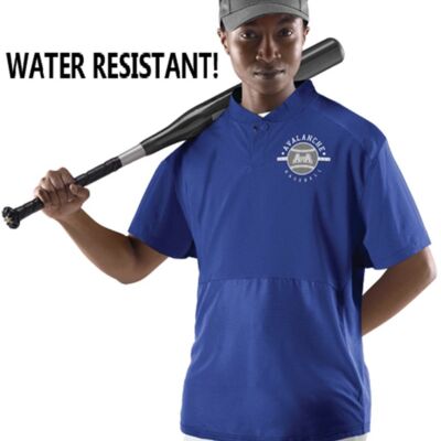 SEW N STITCHES - BADGER Youth Short Sleeve Stretch Woven Batters Jacket Thumbnail